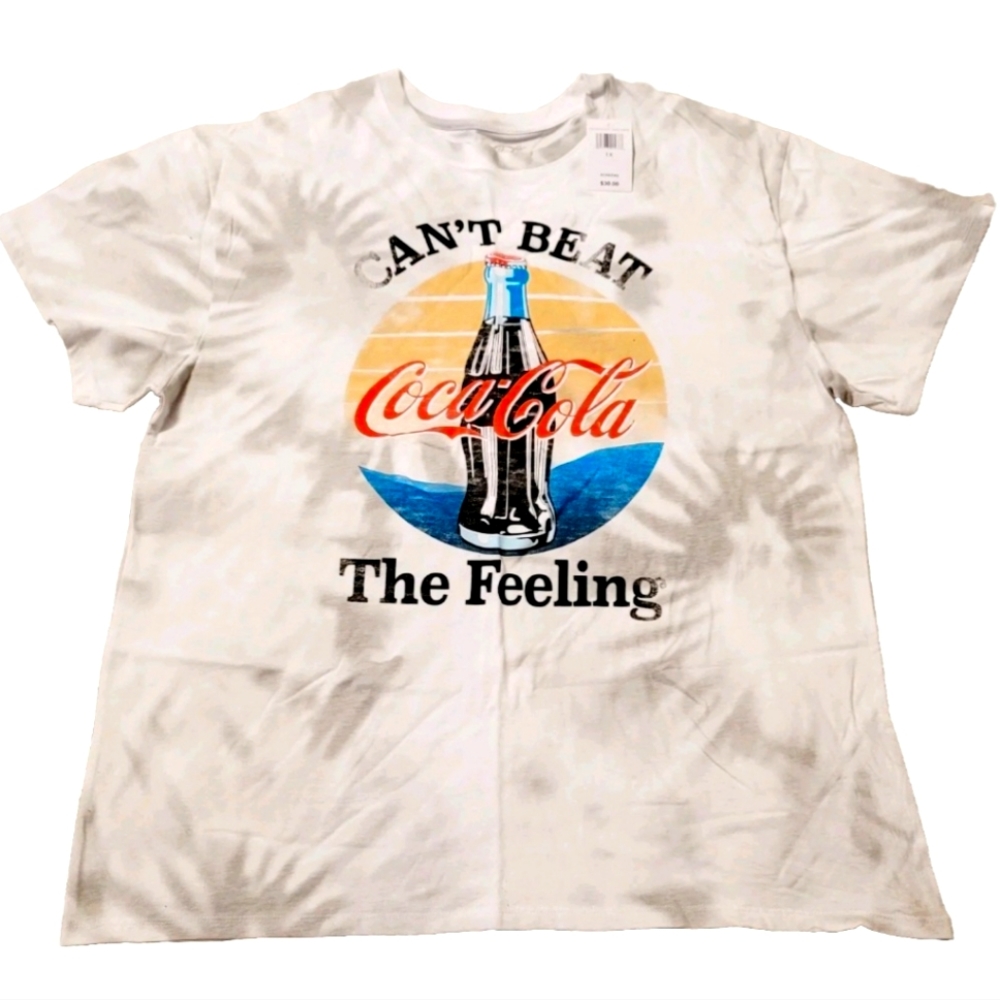 Coca-Cola Can't Beat The Feeling Tshirt XL‎ gray and white NEW